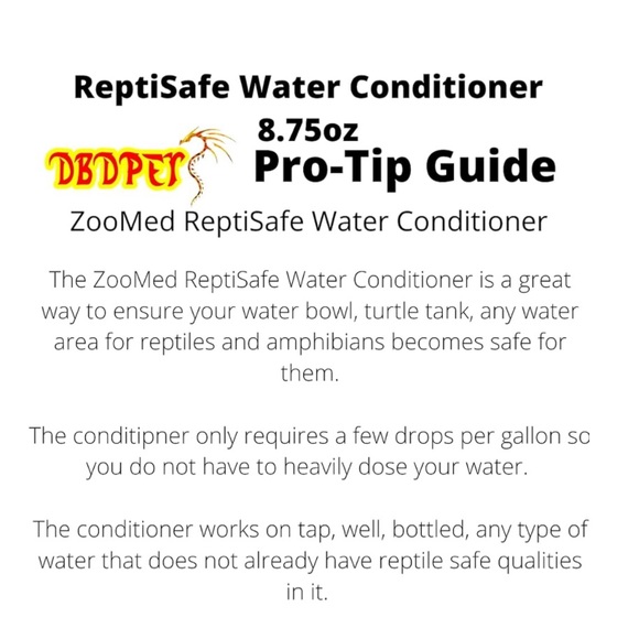 15 ZooMed ReptiSafe Reptile Terrarium Water Conditioner Snake Turtle Lizard Crab - Picture 6 of 7